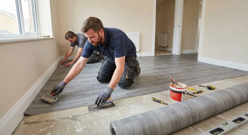 Sheet Linoleum Installation in Evans, CO